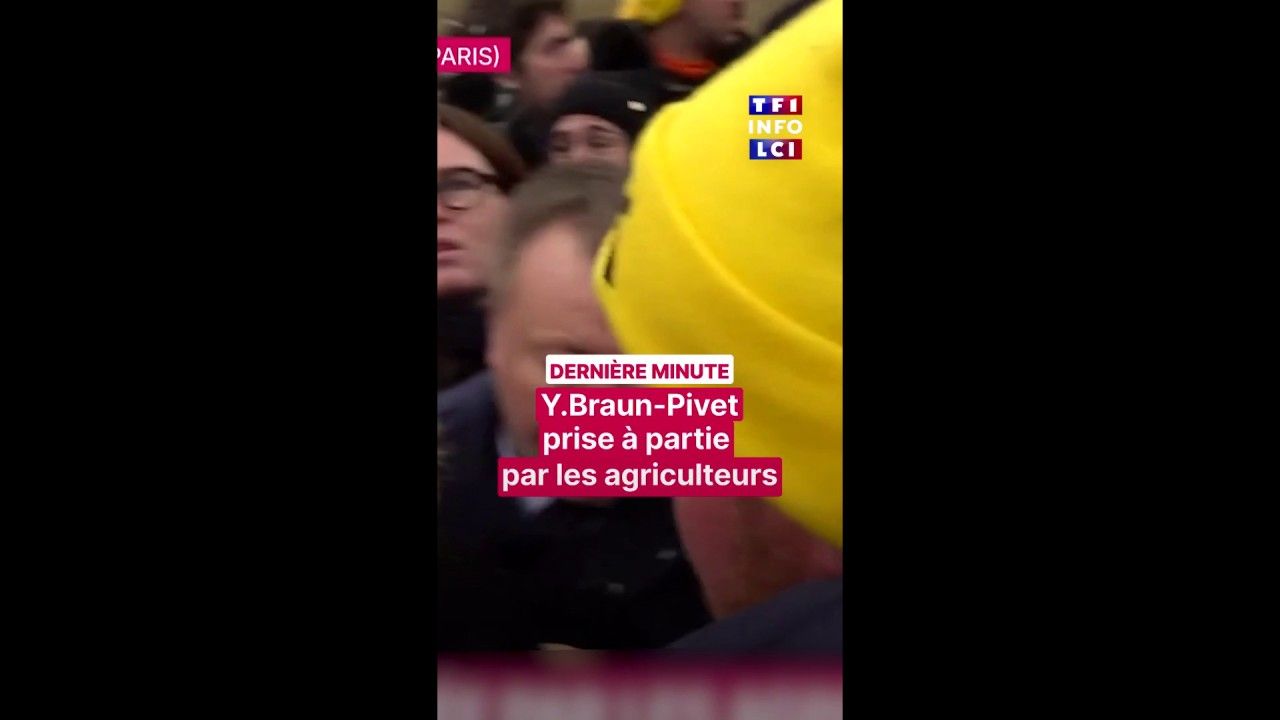 Yaël Braun-Pivet prise à partie par les agriculteurs