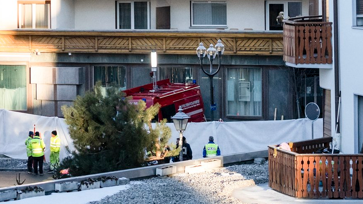 Le Constellation, bar à Crans-Montana après l'incendie