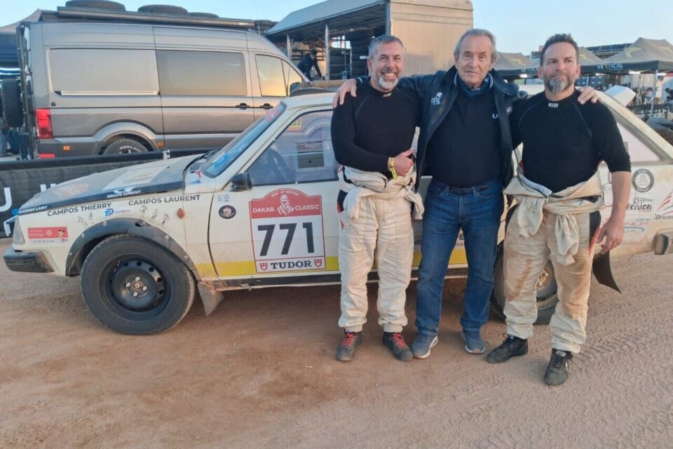 Les frères Campos avec Jacky Ickx