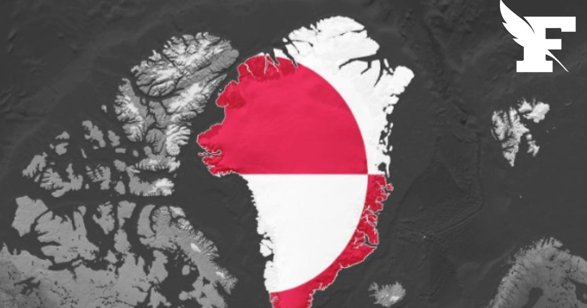 Vue aérienne du Groenland et de sa glace