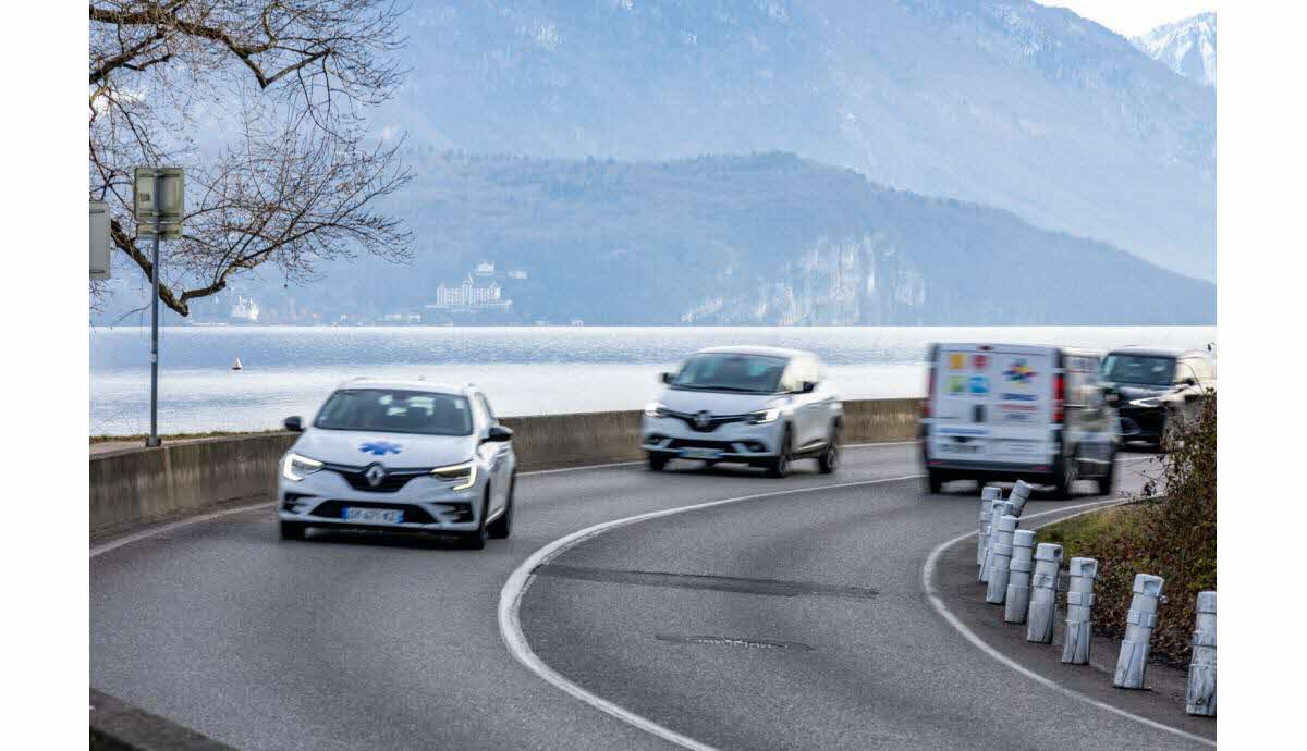 Réseau d’échantillonnage montrant des résidus de pneus