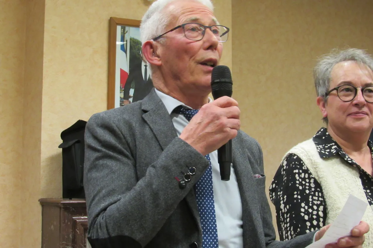 Le maire de Diges lors de la cérémonie des vœux