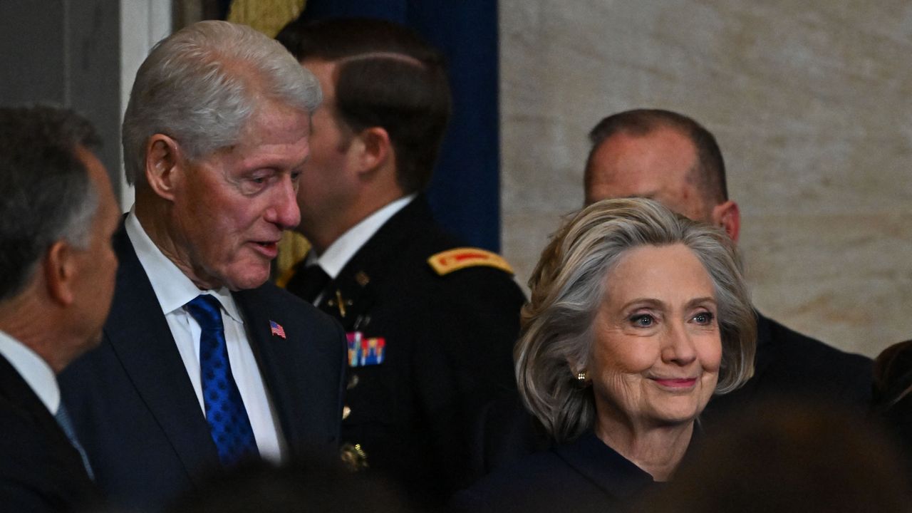 Bill et Hillary Clinton lors d'un événement politique