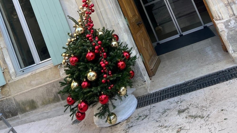 Sapin de Noël collecté à Cadenet lors de la collecte municipale