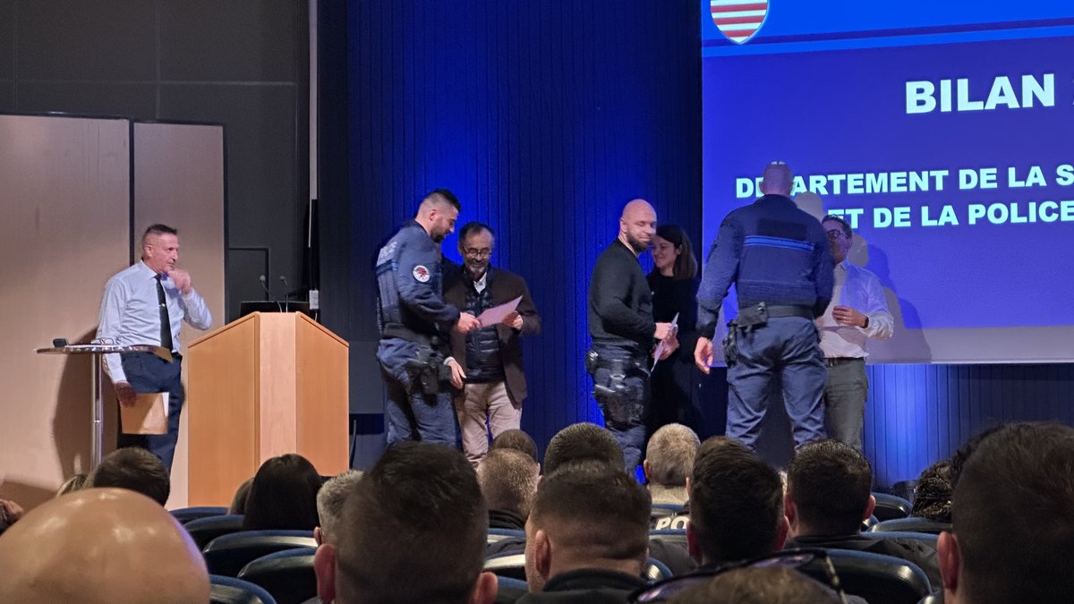 Police municipale de Béziers lors des vœux