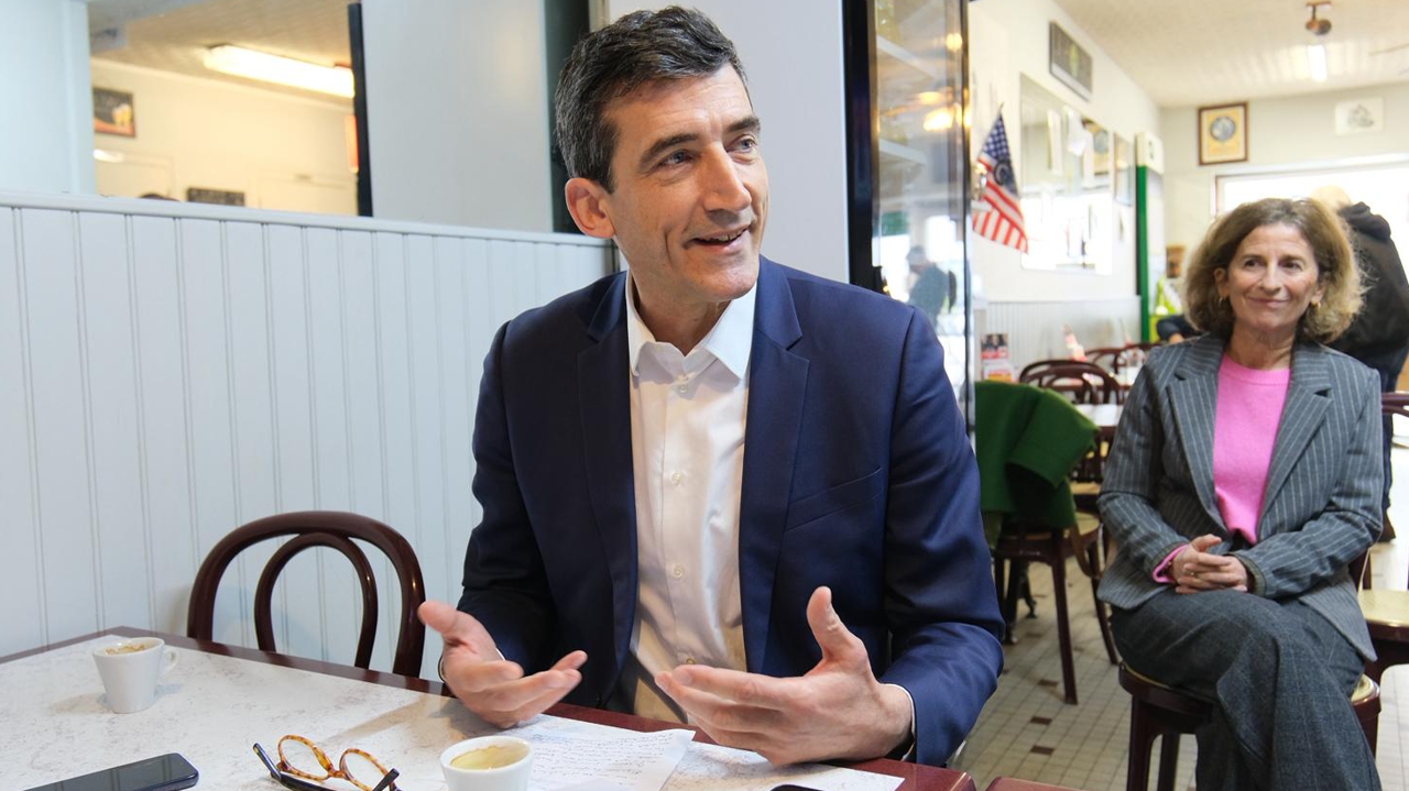 Jérôme Baloge lors de sa déclaration à Niort