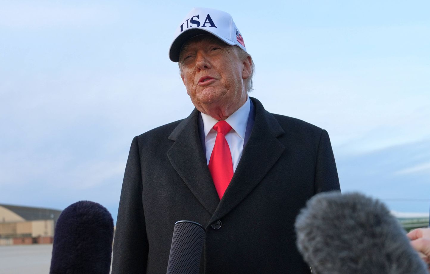 Donald Trump lors d'une allocution sur Gaza