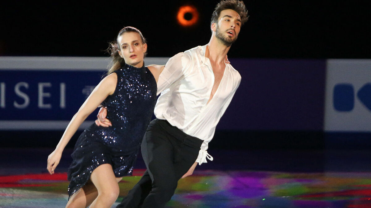 Gabriella Papadakis lors d'une séance photo à Paris