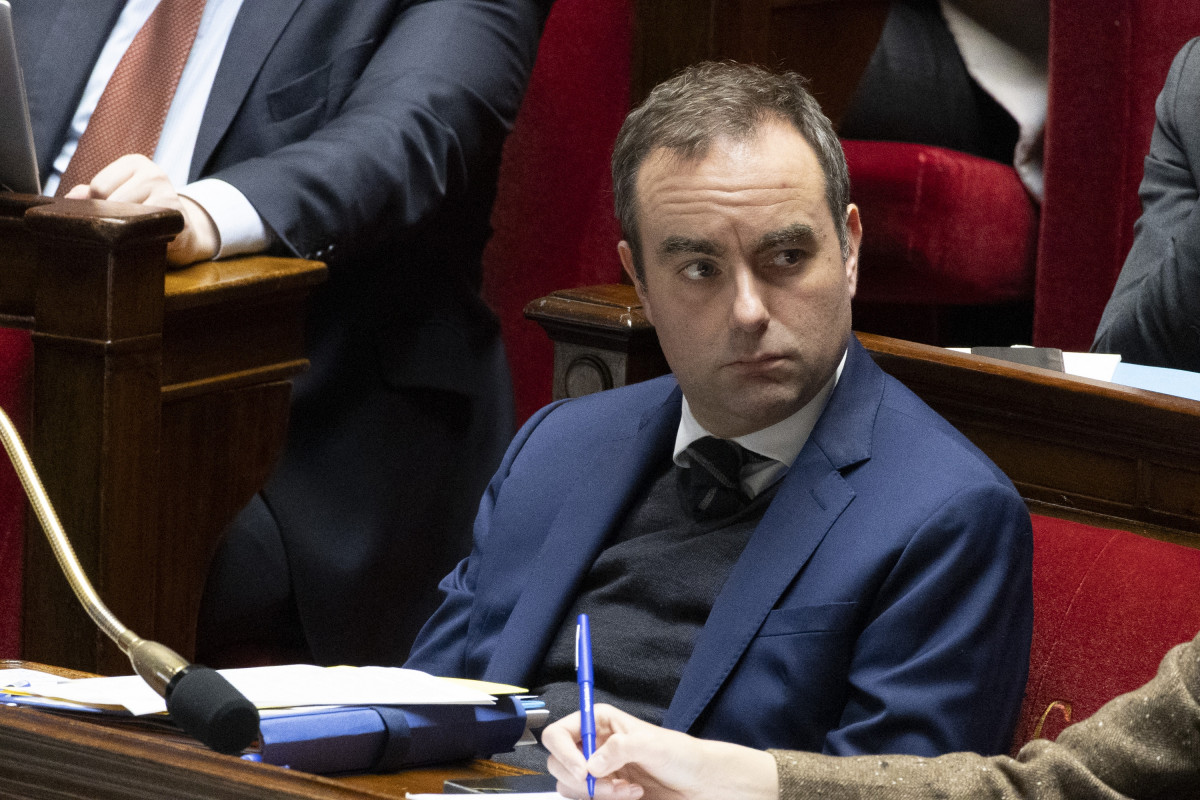 Sébastien Lecornu lors d'une allocution budgétaire