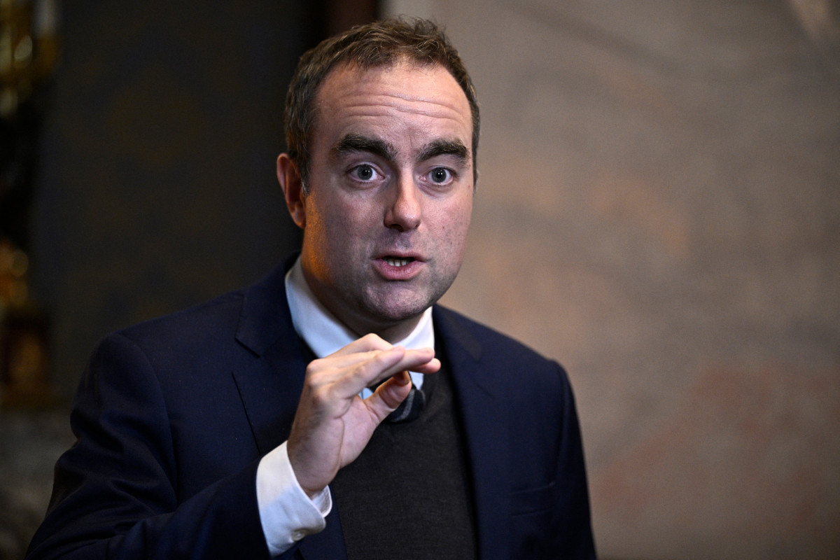 Sébastien Lecornu lors d'une intervention publique