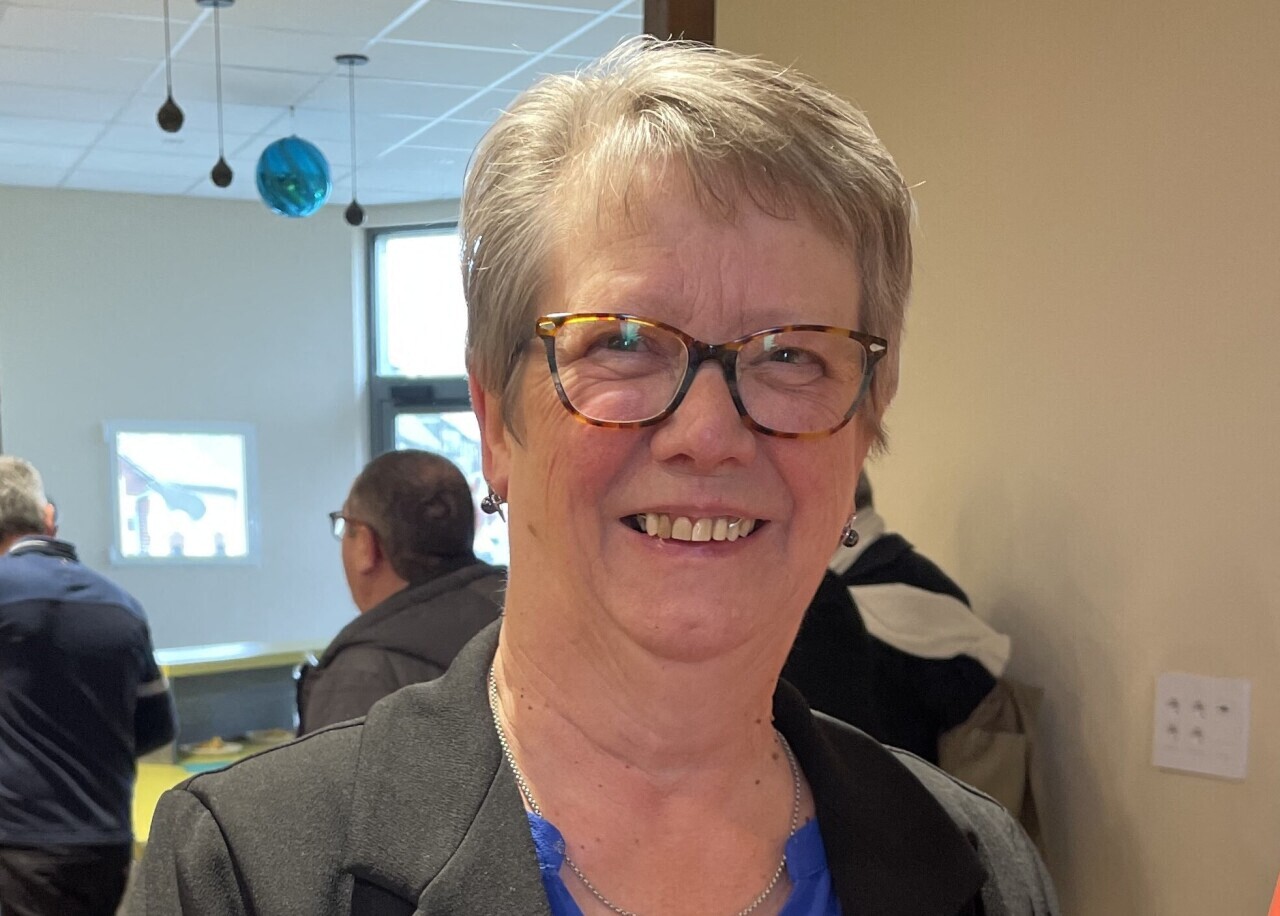 Viviane Fouquet lors des vœux à Lalacelle