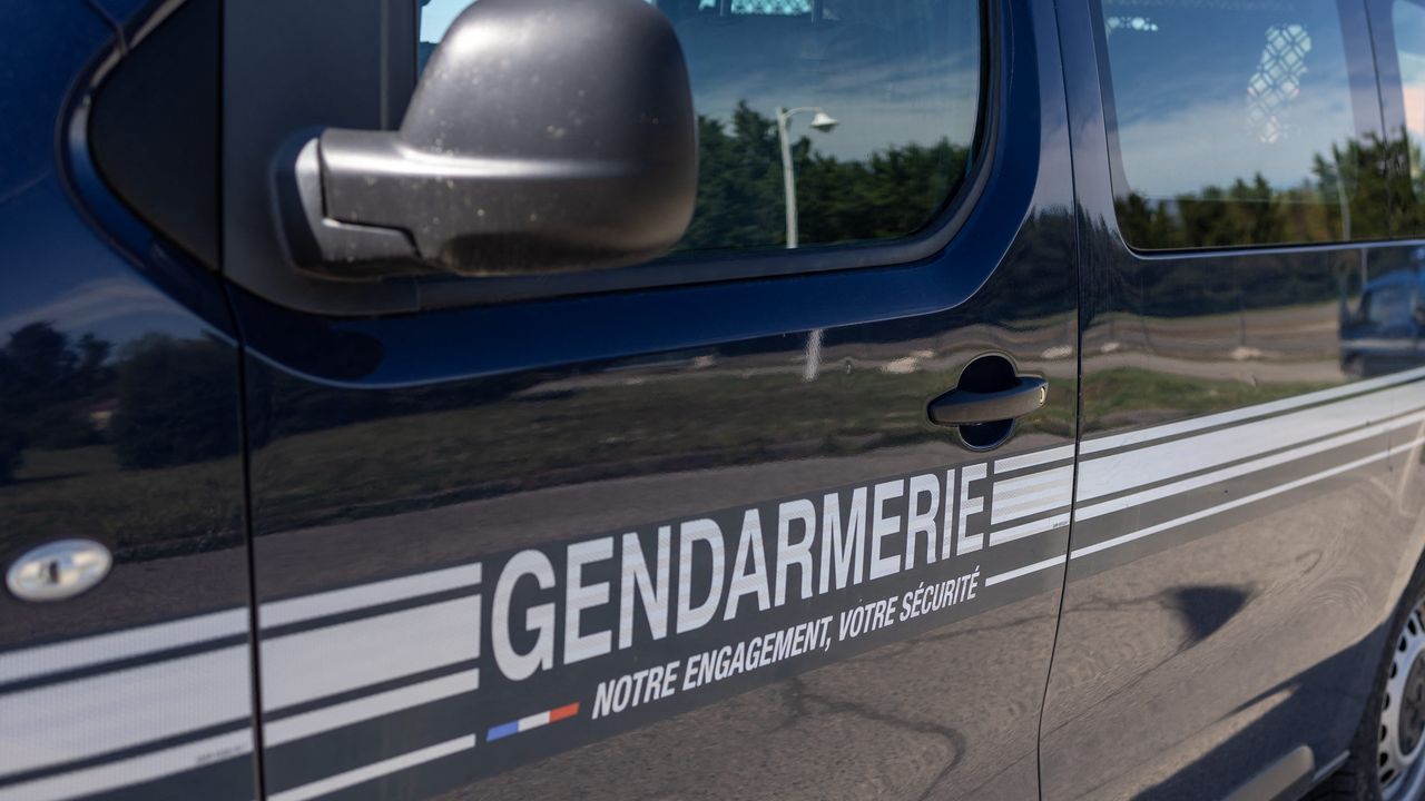 Véhicules de gendarmerie lors des interpellations