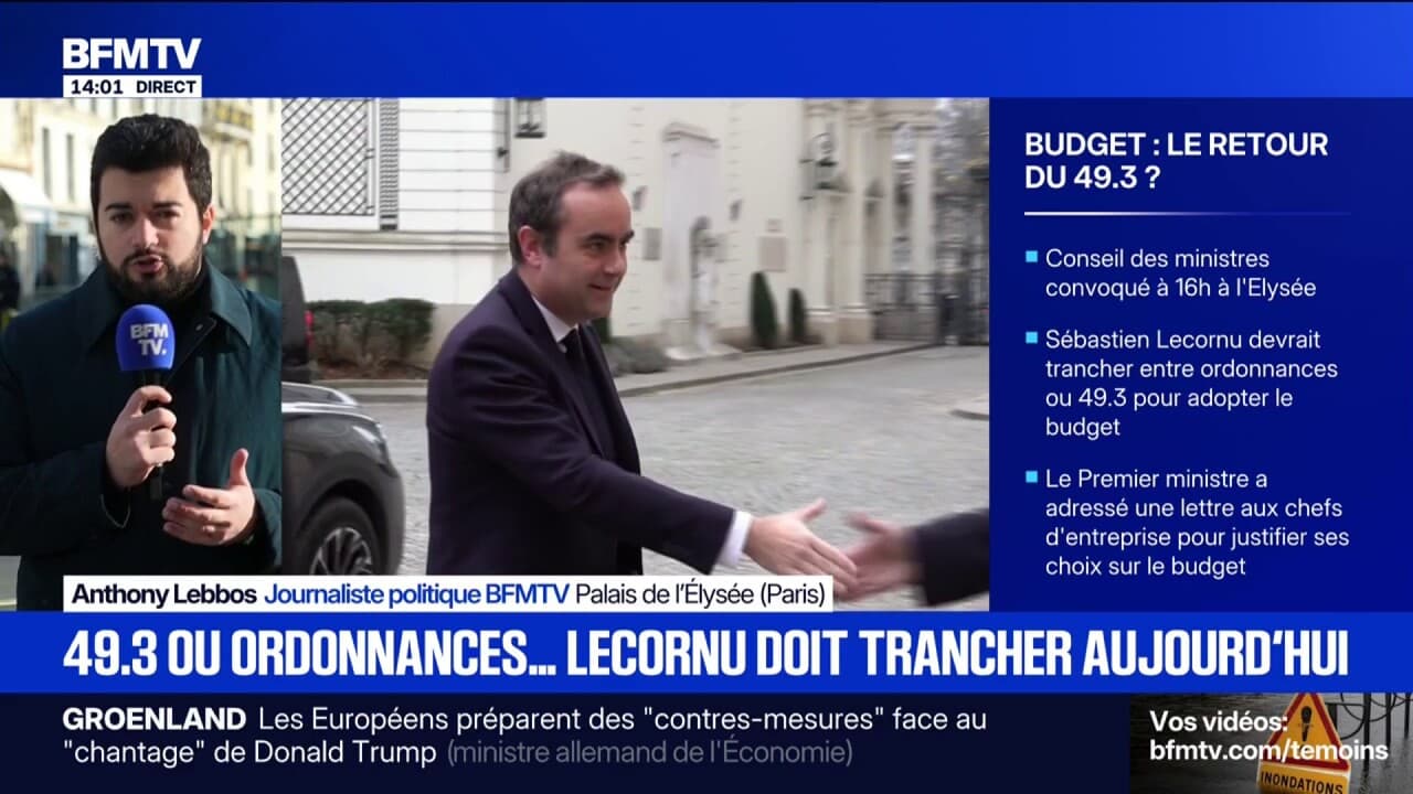 Sébastien Lecornu prend la parole après le Conseil des ministres