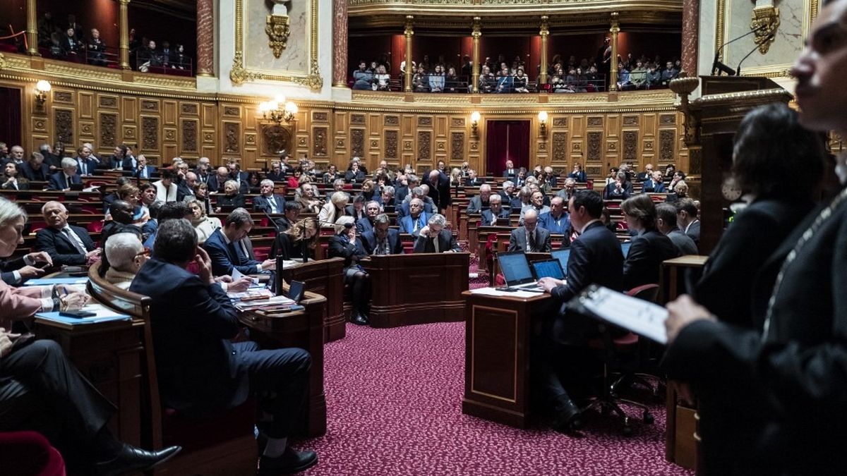 Parlementaires au Sénat lors des débats sur l'aide à mourir