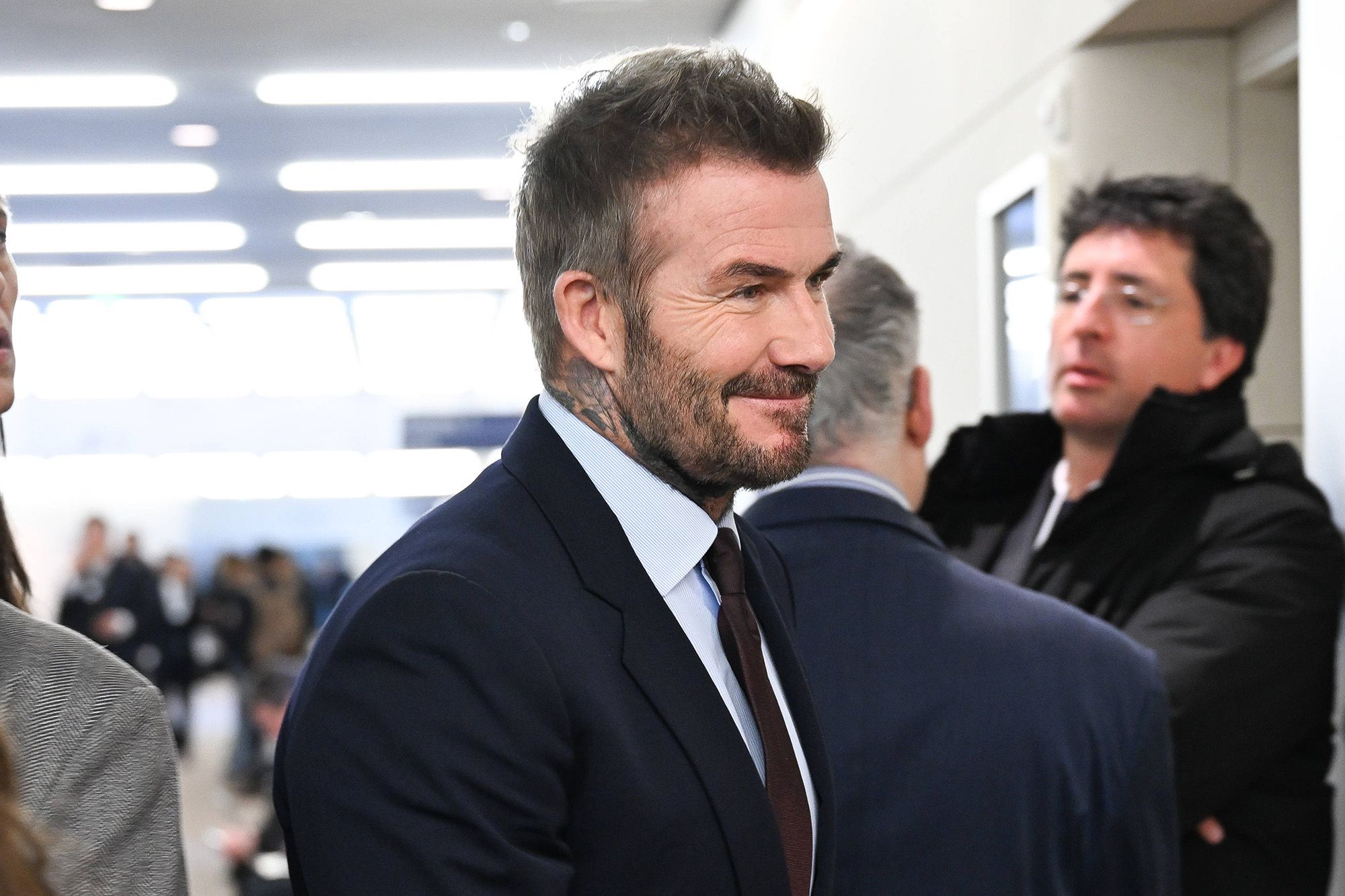 David Beckham à Davos lors du Forum économique mondial