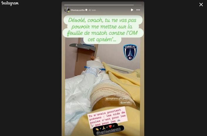 Thomas Sotto dans sa chambre d’hôpital