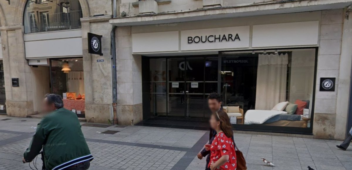 Extérieur d'un magasin Bouchara en Normandie