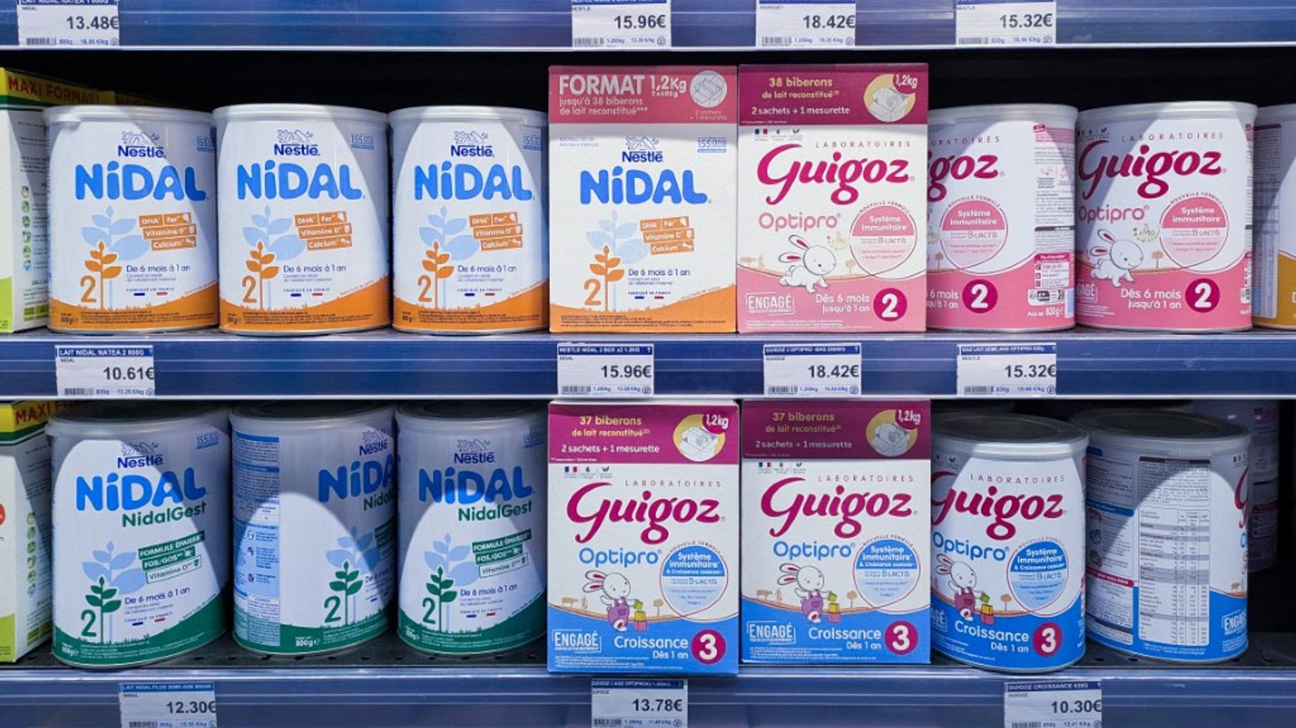 Photographie d'un emballage de lait infantile potentiellement contaminé par la céréulide