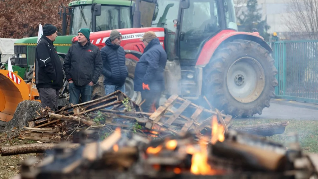 Mobilisation des agriculteurs à Sausheim le 12 janvier 2026