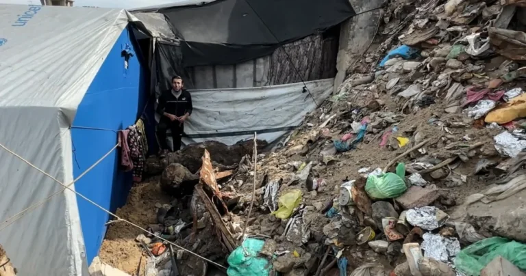 Gaza : déplacés vivent sur une décharge infestée de rats et maladies