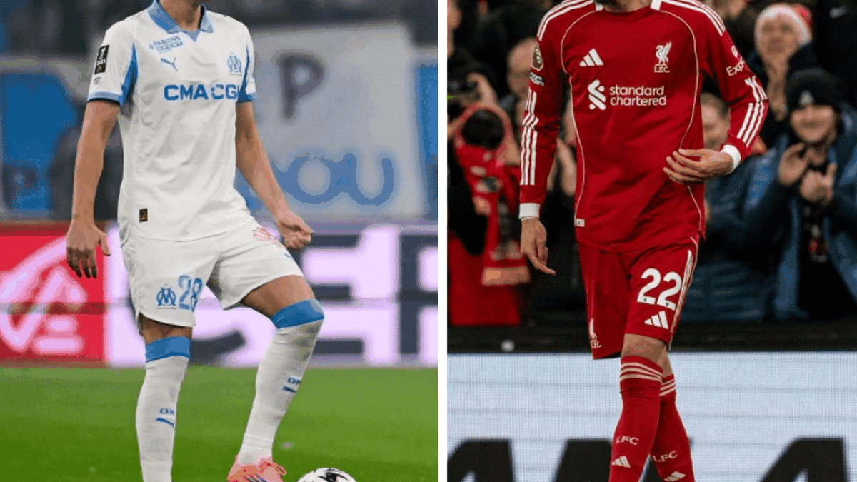 Mohamed Salah de Liverpool lors du déplacement à Marseille