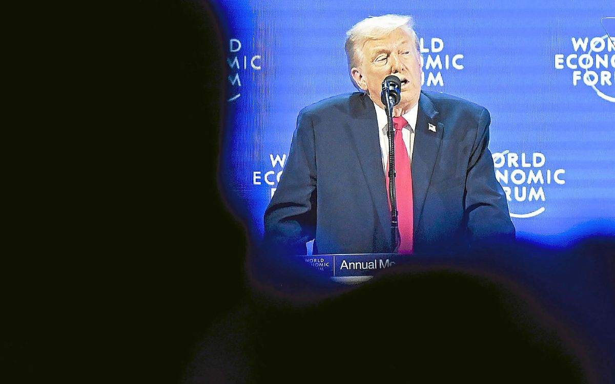 Donald Trump lors du Forum économique mondial à Davos