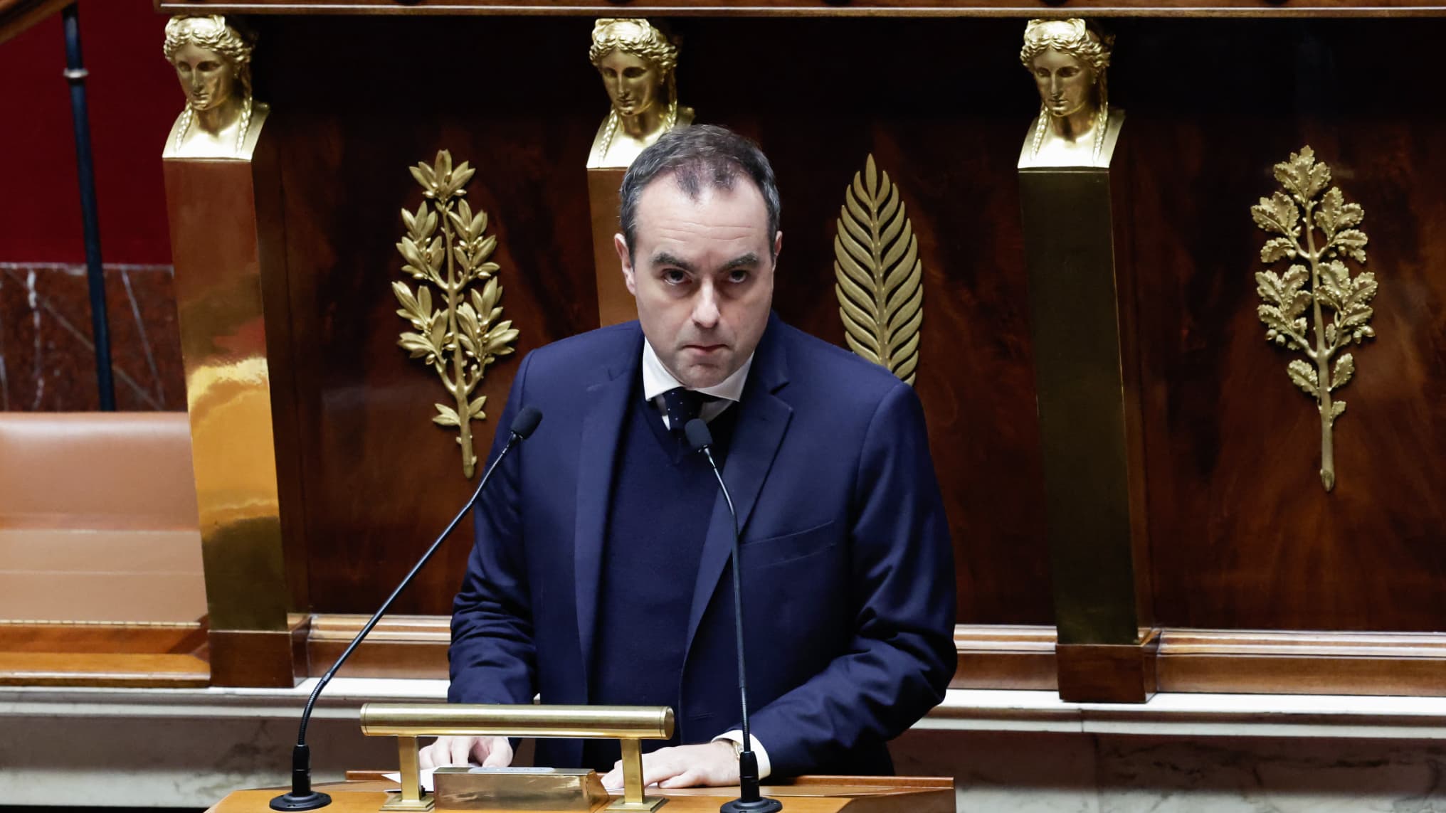 Sébastien Lecornu lors du vote sur le budget, 23 janvier 2026