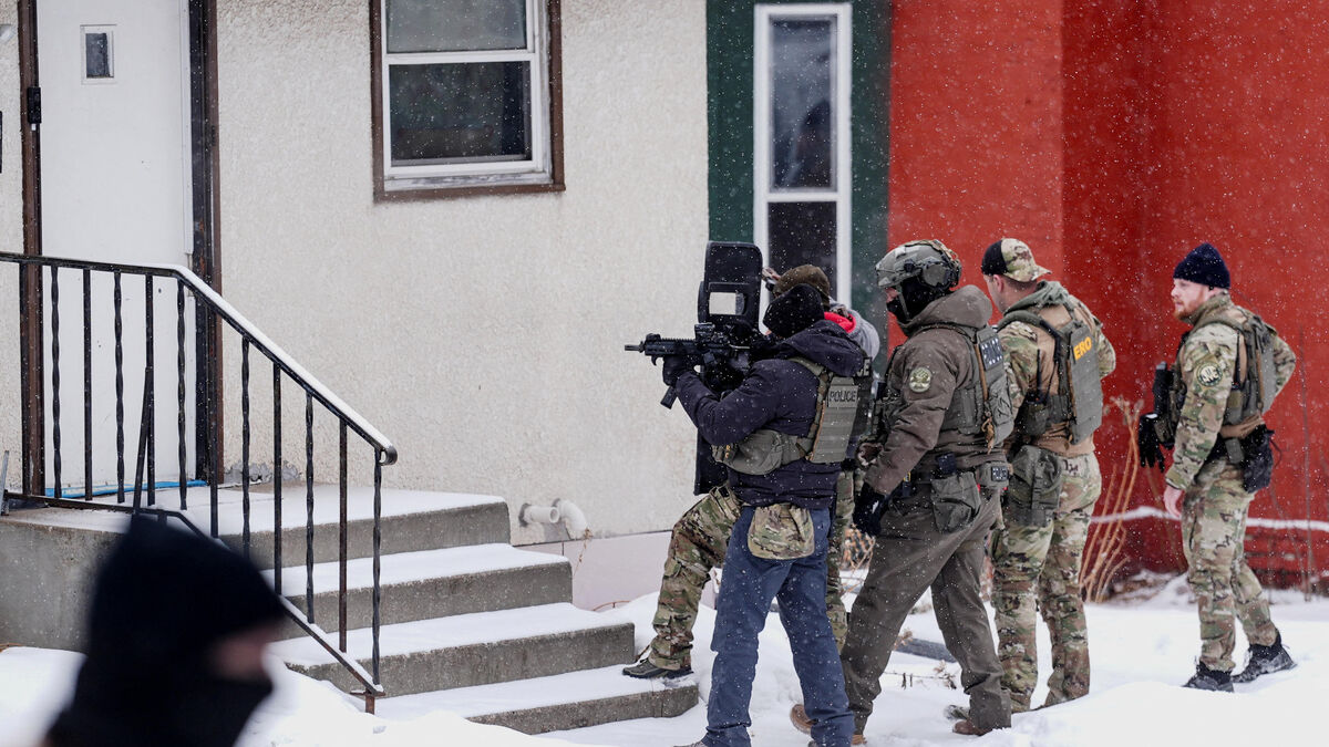 Photo d'une opération ICE dans le Minnesota