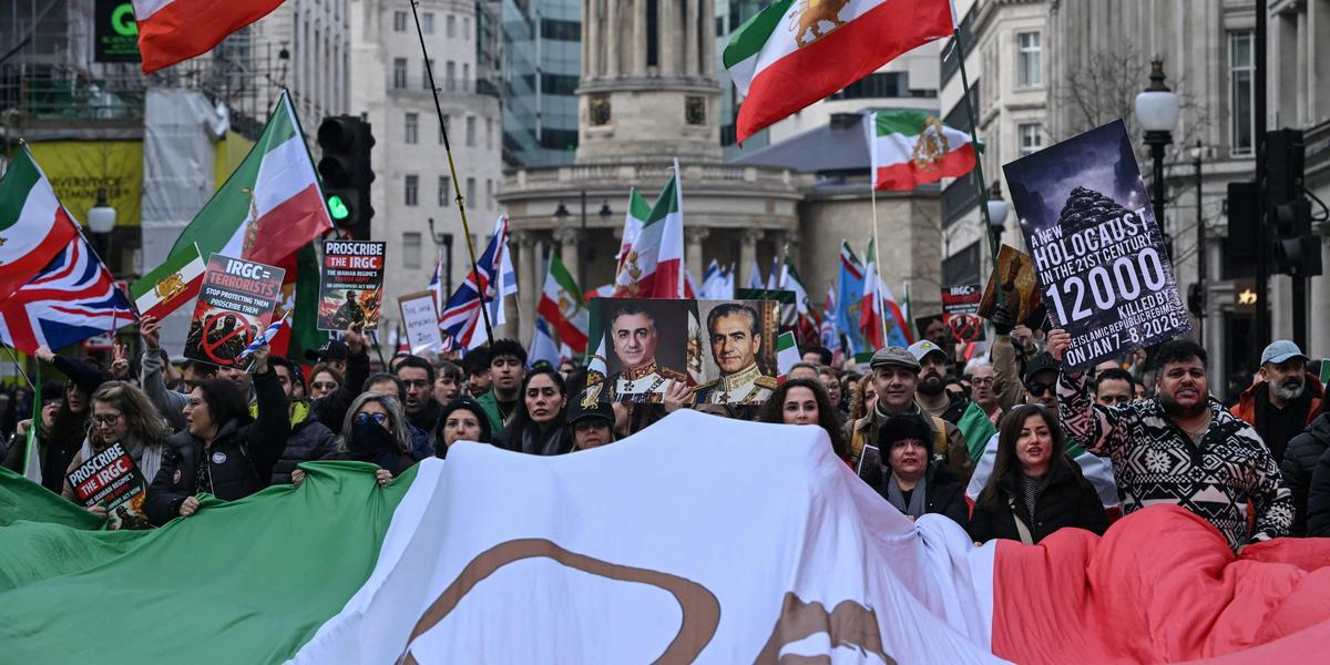 Manifestants en Iran lors d'une mobilisation