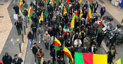 Manifestation de soutien au peuple kurde du Rojava à Marseille