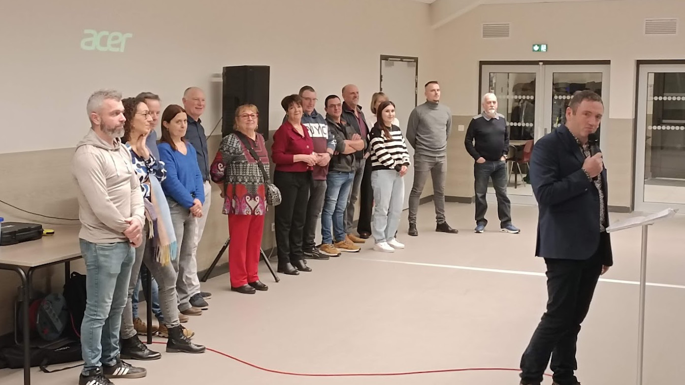 Bernard Dumas lors de la cérémonie des vœux à Ternand