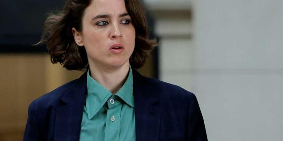 Adèle Haenel au tribunal lors du procès