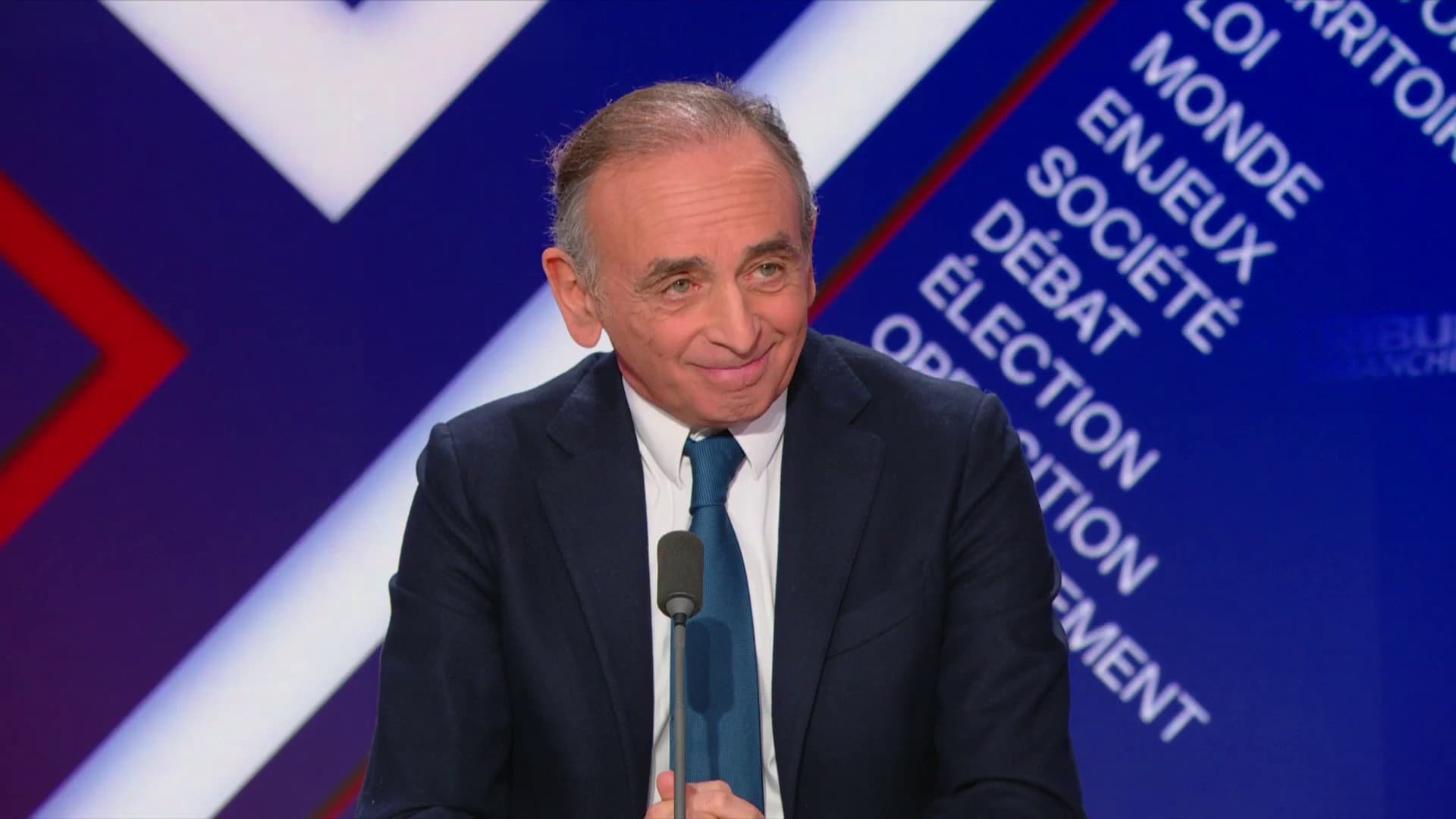 Éric Zemmour sur BFMTV commentant Mélenchon