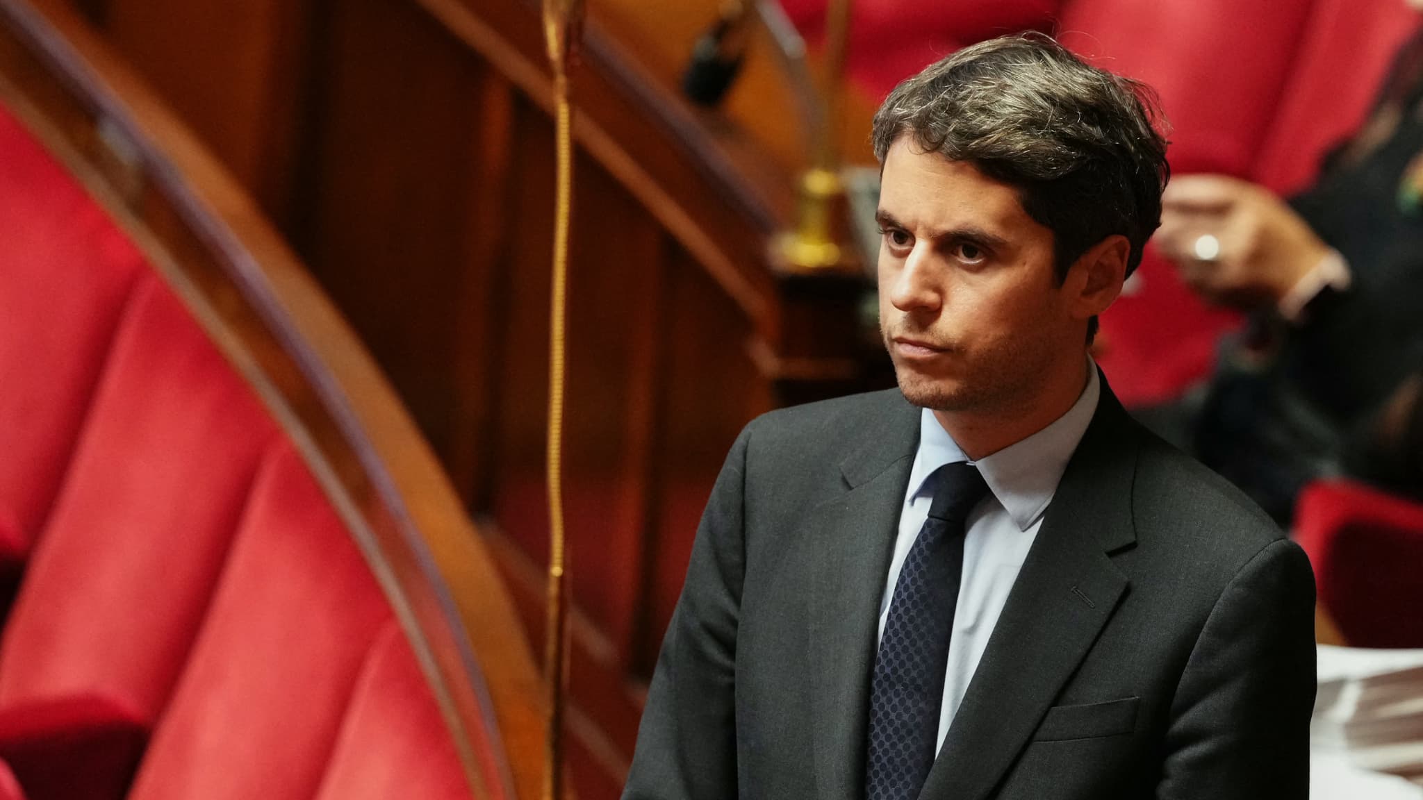 Gabriel Attal lors d'une intervention à l’Assemblée