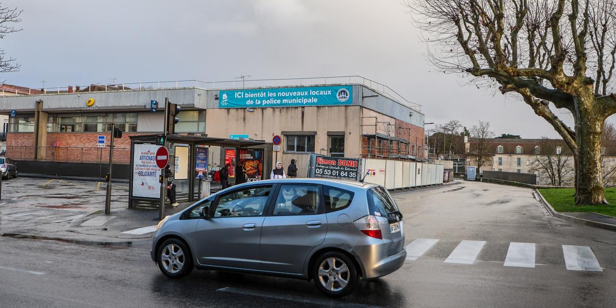 Vue du futur poste de police municipale à Villeneuve-sur-Lot