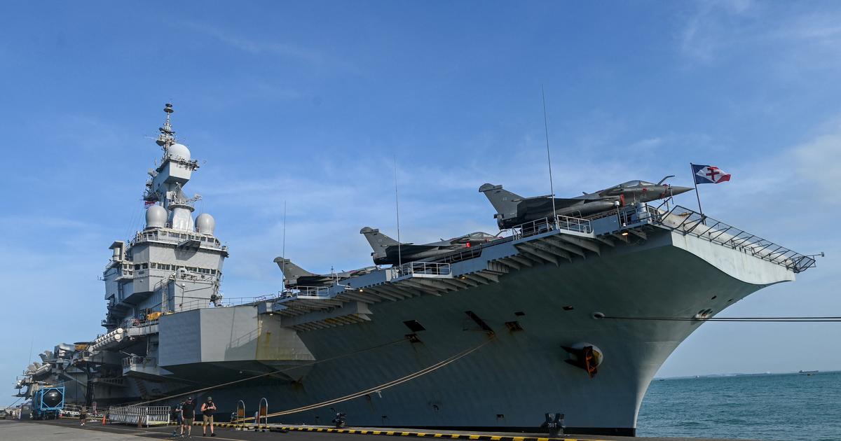 Porte-avions Charles de Gaulle en Atlantique lors d’Orion 26