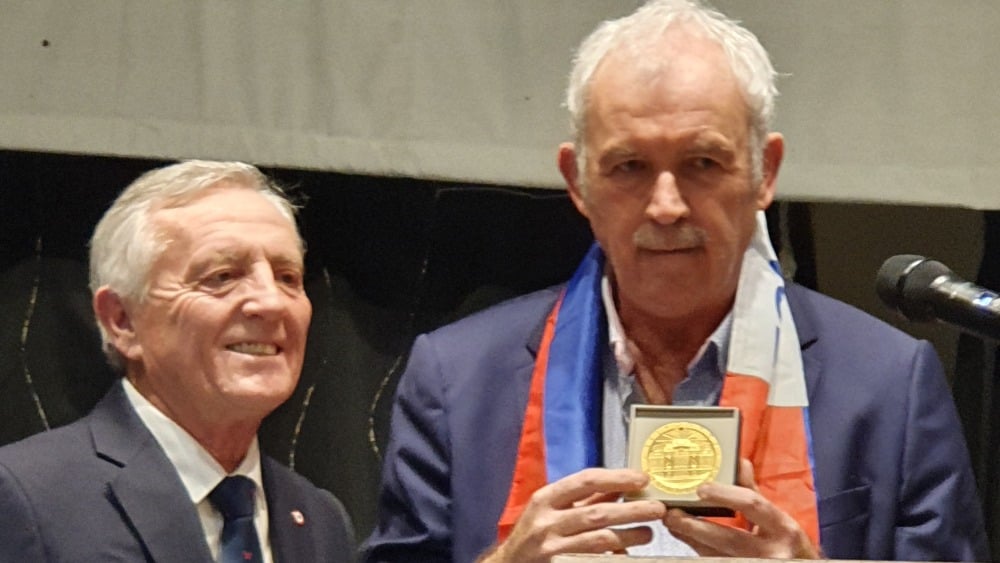 Maire Serge Prato lors des vœux à Saint-André-les-Alpes