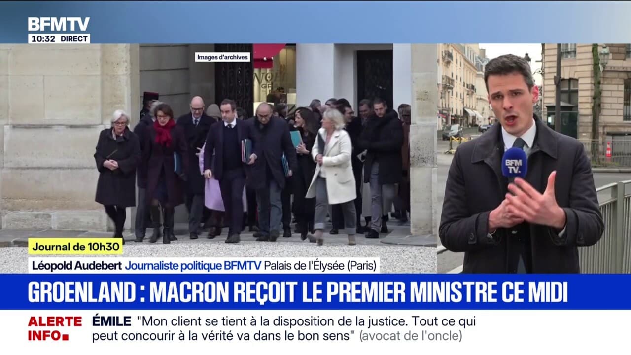 Macron accueille les Premiers ministres du Groenland et du Danemark à l'Élysée