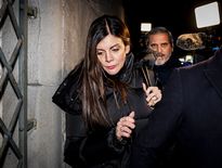 Jessica Moretti lors de son audition au parquet de Sion en Suisse.