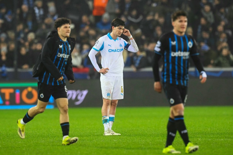 Ambiance après la défaite de l'OM face à Bruges