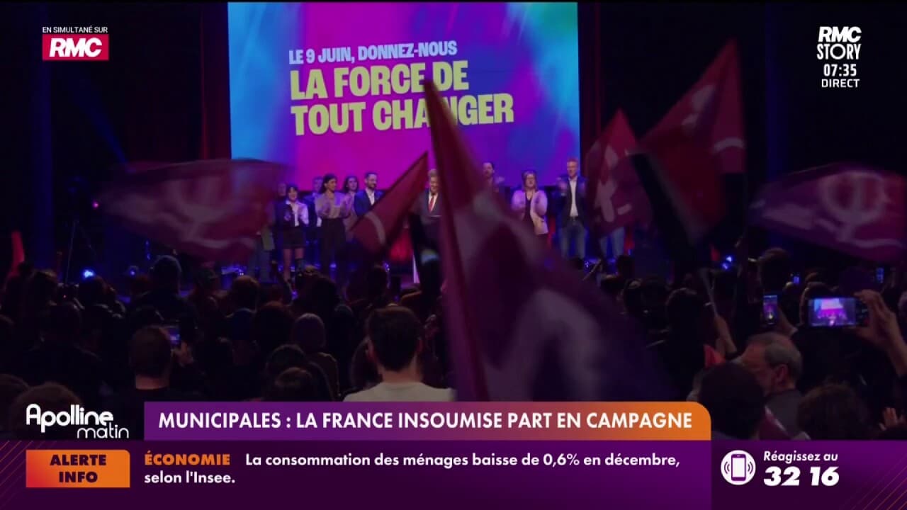 Affiche de la campagne municipale La France insoumise