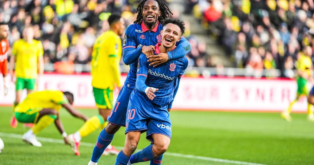 Nice s'impose 4-1 à Nantes et relance sa Ligue 1