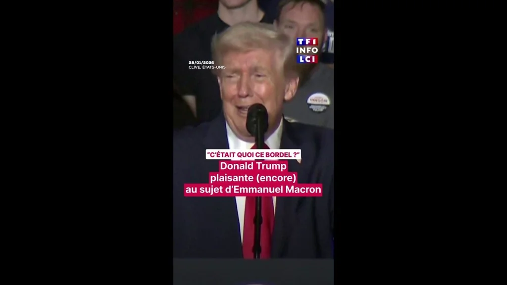 Trump plaisante sur Macron à Davos et ses lunettes