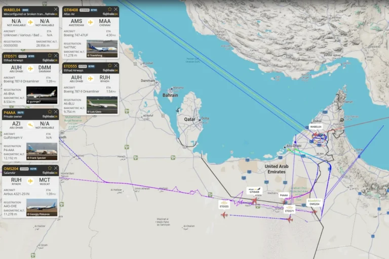 Brouillage GPS étendu au-dessus du Golfe et d'Israël