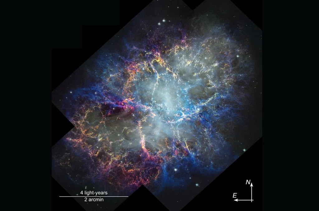 Hubble : la nébuleuse du Crabe s'étend depuis 1054