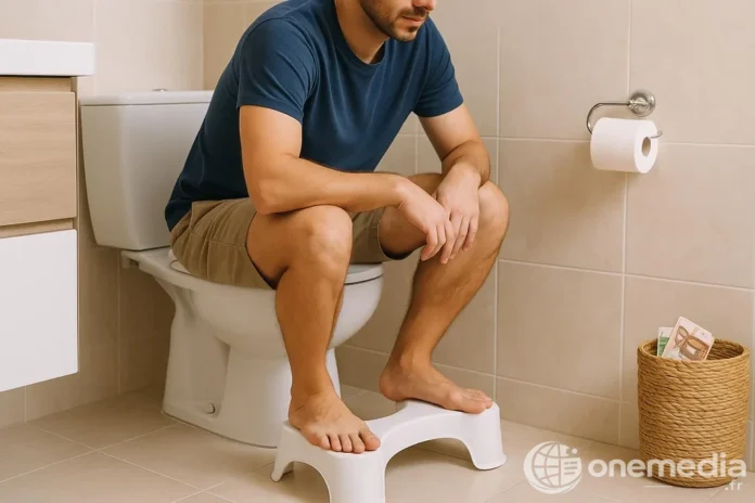 Cette position aux toilettes pour vaincre la constipation efficacement