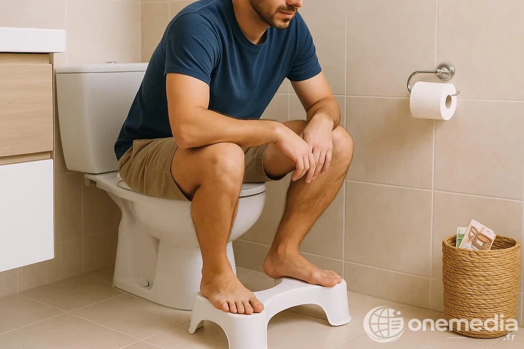 Cette position aux toilettes pour vaincre la constipation efficacement