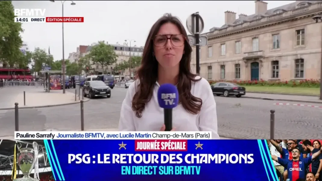 Célébrations du PSG au Champ-de-Mars à Paris
