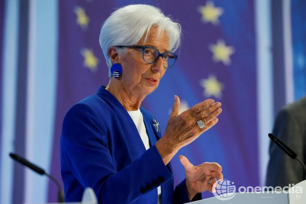 Christine Lagarde, présidente de la Banque centrale européenne, au siège de la BCE à Francfort-sur-le-Main le 11 juin 2026