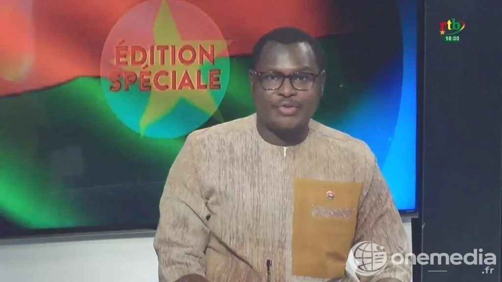 Le porte-parole du gouvernement burkinabè annonce à la RTB la rupture des relations diplomatiques entre le Burkina Faso et la France, le 26 juin 2026.